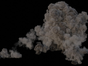 explosion- dust burst vdb 3D-Modell