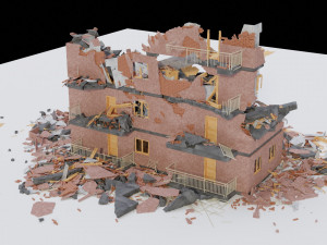 collapsed building 3D Модель