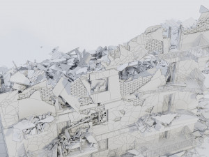 collapsed building 3D Model