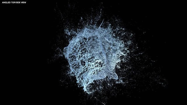 water explosion 2 3D Model .c4d .max .obj .3ds .fbx .stl .blend