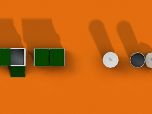 post apocalyptic garbage bin and can 3D Model