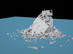 collapsed building 2 3D Модель