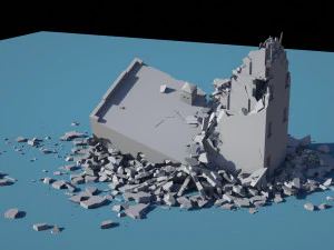collapsed building 2 3D Model