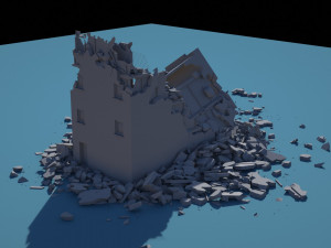 collapsed building 2 3D Модель