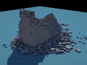 collapsed building 2 3D Model