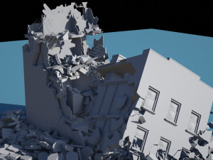 collapsed building 2 3D Модель
