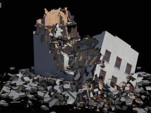 collapsed building 2 3D Model