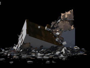 collapsed building 2 3D Модель