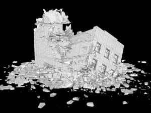collapsed building 2 3D Модель