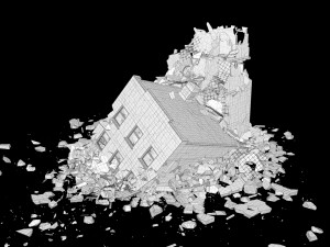collapsed building 2 3D Модель