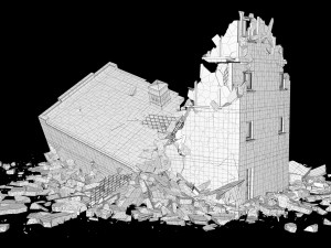 collapsed building 2 3D Модель
