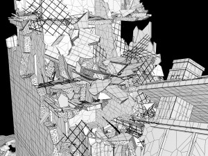 collapsed building 2 3D Модель