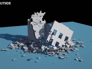 collapsed building 2 3D Модель