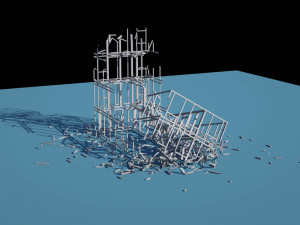 collapsed building 2 3D Модель