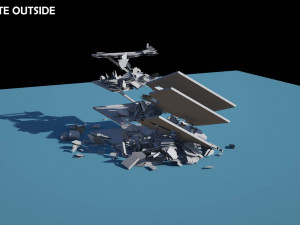 collapsed building 2 3D Модель
