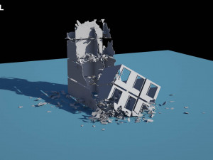 collapsed building 2 3D Модель