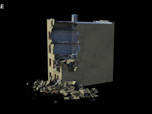 damaged building 3D Model