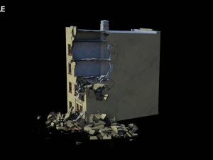damaged building 3D Model