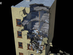damaged building 3D Model