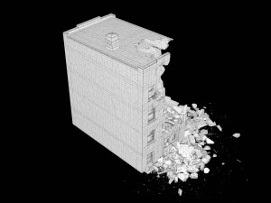 damaged building 3D Model