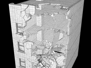 damaged building 3D Model