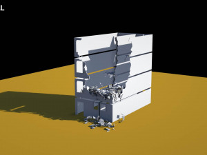 damaged building 3D Model