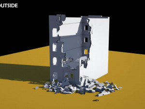 damaged building 3D Model