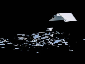 destroyed wooden cottage 3D Model