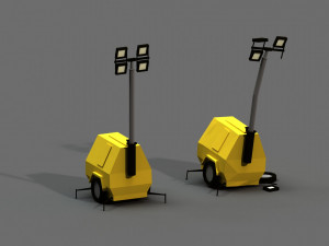 post apocalyptic light generator Modelo 3D