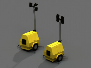 post apocalyptic light generator Modello 3D