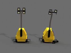 post apocalyptic light generator Modello 3D
