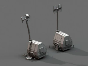 post apocalyptic light generator 3D Model