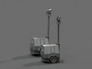 post apocalyptic light generator 3D Model
