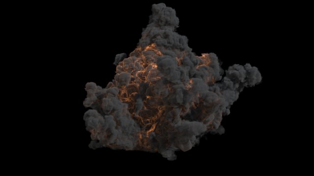 Large scale explosion vdb Modèle 3D .c4d .max .obj .3ds .fbx .stl .blend 