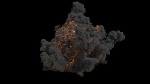 Large scale explosion vdb 3D Model .c4d .max .obj .3ds .fbx .stl .blend 