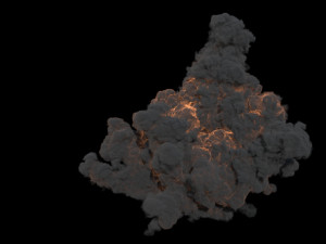 Large scale explosion vdb Modèle 3D