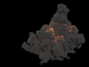 Large scale explosion vdb 3D Model