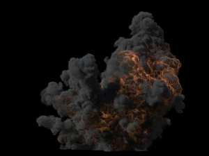 Large scale explosion vdb 3D Model