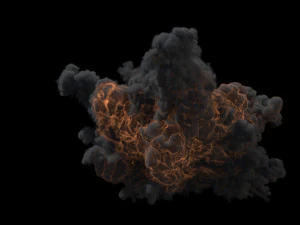 Large scale explosion vdb 3D Model