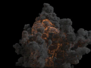 Large scale explosion vdb 3D Model
