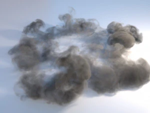 Smoke burst vdb 3D Model