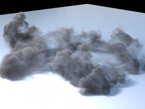 Smoke burst vdb 3D Model