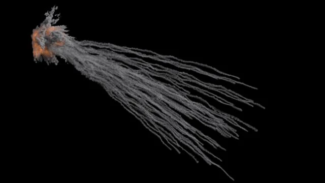 White phosphorus explosion vdb 3D Model .c4d .max .obj .3ds .fbx .stl .blend 