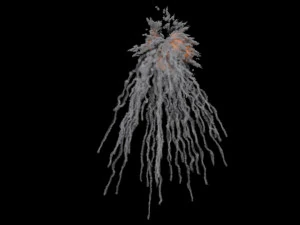 White phosphorus explosion vdb 3D Model