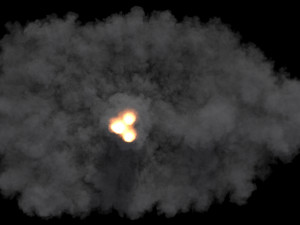 Space shuttle launch smoke vdb 3D Model