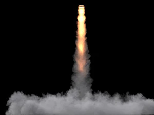 Space shuttle launch smoke vdb 2 3D Model