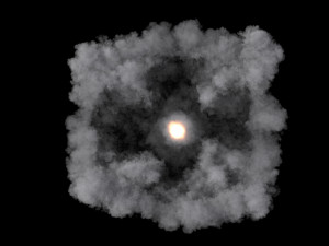 Space shuttle launch smoke vdb 2 3D 모델