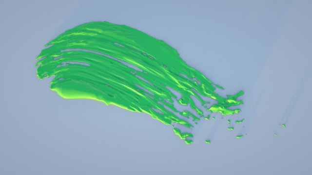 Paint Smear 3 3D Модель .c4d .max .obj .3ds .fbx .stl .blend 