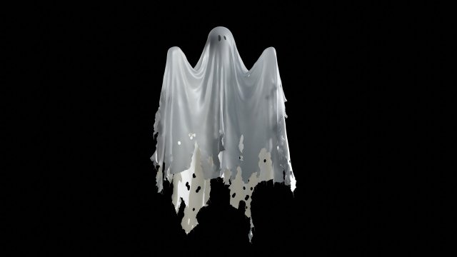 High Poly Ghost Model 2 Model 3D .c4d .max .obj .3ds .fbx .stl .blend 