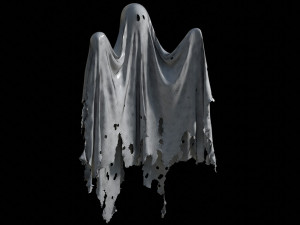 High Poly Ghost Model 2 Model 3D